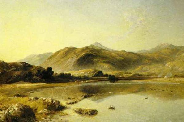 Thomas Danby A view of the wikipedia:Moel Siabod oil painting image